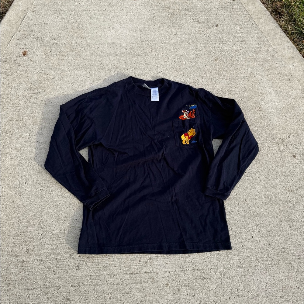 Vintage Disney Winnie the Pooh Longsleeve Embroidered TShirt